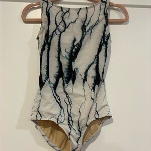Boat Neck Hailey Dancewear marble leotard bodysuit